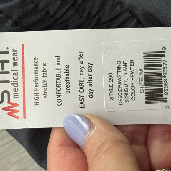 M Stat medical scrubs size medium NEW pants and top - Picture 11 of 14